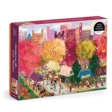 Cover art for Galison Autumn at The City Market – 1000 Piece Puzzle Fun and Challenging Activity with Bright and Bold Artwork of A Fall Day at A Farmer’s Market for Adults and Families