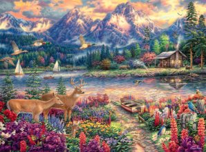 Cover art for Buffalo Games - Chuck Pinson - Spring Mountain Majesty - 1000 Piece Jigsaw Puzzle