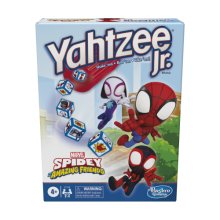 Cover art for Hasbro Gaming Spidey and His Amazing Friends Yahtzee Jr.Marvel Edition Board Game for Kids, Ages 4 and Up (Amazon Exclusive)