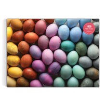 Cover art for Galison Prismatic Dyed Easter Eggs – 1000 Piece Puzzle Fun and Challenging Activity with Bright and Bold Artwork of Eggs Arranged by Color