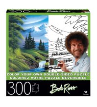 Cover art for 300-Piece Color Your Own Bob Ross Puzzle