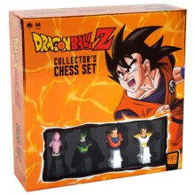 Cover art for Dragon Ball Z Collector's Chess Set | Custom Sculpted Chess Pieces DBZ Heroes & Villains | Goku & Buu as Kings | Vegeta & Cell as Queens | Officially Licensed Dragon Ball Z Chess Set