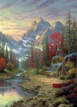 Cover art for Ceaco Thomas Kinkade - The Good Life Jigsaw Puzzle, 1000 Pieces, Model:3310-82