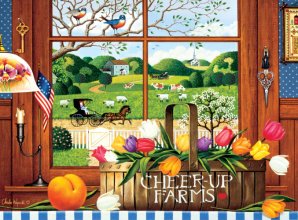 Cover art for Buffalo Games - Charles Wysocki - Peach of a Day - 1000 Piece Jigsaw Puzzle
