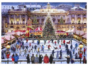 Cover art for Ceaco - Classic Christmas - Winter Skating - 1000 Piece Jigsaw Puzzle