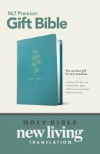 Cover art for Premium Gift Bible NLT (LeatherLike, Teal Cross, Red Letter)