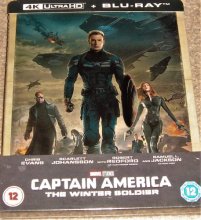 Cover art for Captain America: The Winter Soldier (Limited Edition Steelbook) [4K Ultra HD + Blu-ray + Digital HD]