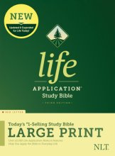 Cover art for Tyndale NLT Life Application Study Bible, Third Edition, Large Print (Hardcover, Red Letter) – New Living Translation Bible, Large Print Study Bible for Enhanced Readability