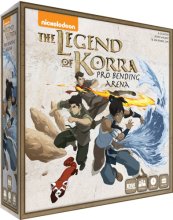 Cover art for IDW Games The Legend of Kora: Pro-Bending Arena Miniatures Board Game