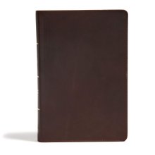 Cover art for CSB Super Giant Print Reference Bible, Brown Genuine Leather