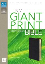 Cover art for NIV, Giant Print Compact Bible, Bonded Leather, Black