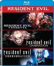 Cover art for Resident Evil: Damnation / Resident Evil: Degeneration / Resident Evil: Vendetta - Set [Blu-ray]