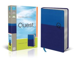 Cover art for NIV, Quest Study Bible, Personal Size, Leathersoft, Blue: The Question and Answer Bible