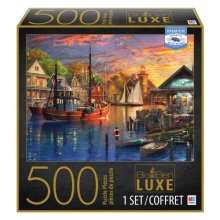 Cover art for 500pc Big Ben Luxe Puzzle - American Harbor Sunset