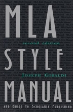 Cover art for MLA Style Manual and Guide to Scholarly Publishing, 2nd Edition