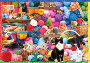 Cover art for Cra-Z-Art - RoseArt - Kodak 1500PC - Cats and Yarn