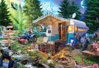 Cover art for Buffalo Games - Mountain Retreat - 2000 Piece Jigsaw Puzzle for Adults Challenging Puzzle Perfect for Game Nights - Finished Size 38.50 x 26.50