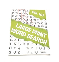 Cover art for Large Print Word Search 107