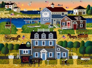 Cover art for Buffalo Games - Charles Wysocki - Witch's Bay - 1000 Piece Jigsaw Puzzle for Adults Challenging Puzzle Perfect for Game Nights - Finished Size 26.75 x 19.75
