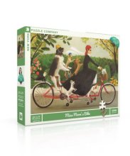 Cover art for New York Puzzle Company - Janet Hill Miss Moon's Bike - 1000 Piece Jigsaw Puzzle