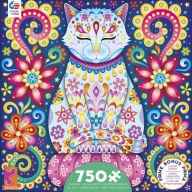 Cover art for Zen Cat, Groovy Animals 750 Piece Puzzle