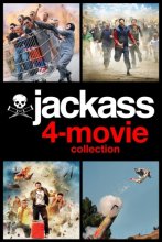 Cover art for Jackass 4 Movie Collection (Jackass the Movie / Jackass Number Two / Jackass Three / Jackass Forever) (DVD) (Walmart Exclusive)