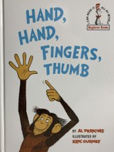 Cover art for Hand Hand Fingers Thumb Hardcover Book Al Perkins Beginner Books Special Edition