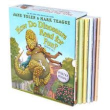 Cover art for How Do Dinosaurs Read for Fun? Boxed Set with Bonus Poster Inside