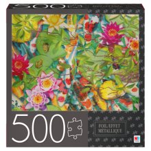 Cover art for Cardinal Games 500-Piece Jigsaw Puzzle with Foil Accents, Koi Pond Multi