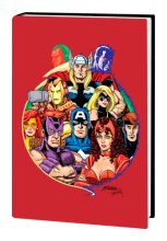 Cover art for AVENGERS BY BUSIEK & PEREZ OMNIBUS VOL. 1 HC PEREZ ANNIVERSARY COVER [NEW PRINTING, DM ONLY]