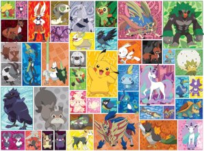 Cover art for Buffalo Games - Pokemon Galar Frames - 1000 Piece Jigsaw Puzzle for Adults Challenging Puzzle Perfect for Game Nights - 1000 Piece Finished Size is 26.75 x 19.75