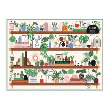 Cover art for Galison Plant Shelfie 1000 Piece Puzzle from Galison - Featuring Beautiful Illustrations of Houseplants, Books and Knickknacks, 27" x 20", Fun & Challenging, for The Botanical Lover in Your Life