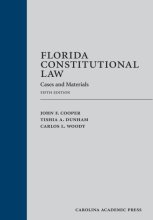 Cover art for Florida Constitutional Law: Cases and Materials