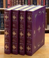 Cover art for EPICS OF CHRISTIANITY. Four Volumes. THE ROBE. THE GREATEST STORY EVER TOLD. QUO VADIS. BEN-HUR.