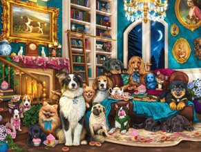 Cover art for Buffalo Games - Brigid Ashwood - Dogs in The Library - 750 Piece Jigsaw Puzzle for Adults Challenging Puzzle Perfect for Game Nights