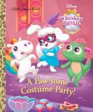 Cover art for A Paw-some Costume Party! (Disney Palace Pets Whisker Haven Tales) (Little Golden Book)
