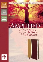 Cover art for Amplified Bible, Compact, Imitation Leather, Tan/Burgundy