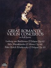 Cover art for Great Romantic Violin Concertos - Orchestra - Book