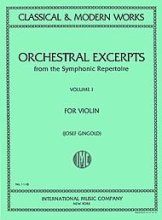 Cover art for Orchestral Excerpts From the Symphonic Repertoire for Violin, Volume I (Classical & Modern Works)