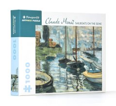 Cover art for Claude Monet Sailboats on the Seine 1000 Piece Jigsaw Puzzle Aa973