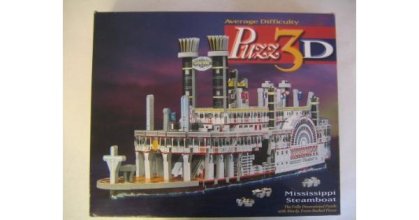 Cover art for Puzz 3D Mississippi Steamboat 406 Pieces New/Sealed