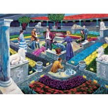 Cover art for Bits and Pieces - 500 Piece Jigsaw Puzzle for Adults 18" x 24" - Murder At The Museum - 500 pc Solve The Murder Mystery Jigsaw by Artist Gene Dieckhoner