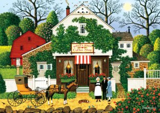 Cover art for Buffalo Games - Charles Wysocki - Small Talk - 300 Large Piece Jigsaw Puzzle