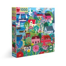 Cover art for eeBoo: Piece and Love Swedish Fishing Village 1000 Piece Square Puzzle, Glossy, Sturdy Puzzle Pieces, A Cooperative Activity with Friends and Family