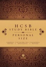 Cover art for HCSB Study Bible Personal Size, Hardcover