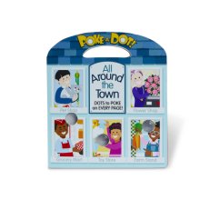 Cover art for Melissa & Doug Children’s Book – Poke-a-Dot: All Around Our Town