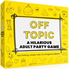 Cover art for OFF TOPIC Party Game for Adults - Fun Adult Board Games for Groups of 2-8 Players - Hilarious Game Night Card Game for Friends, Family & More