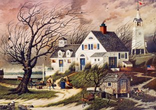 Cover art for Buffalo Games - Charles Wysocki - Old Martha's Vineyard - 300 Large Piece Jigsaw Puzzle