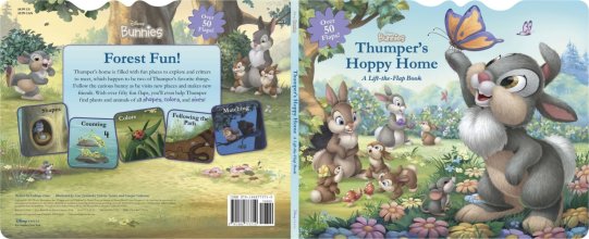 Cover art for Disney Bunnies: Thumper's Hoppy Home: A Lift-the-Flap Board Book