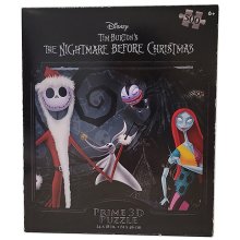 Cover art for Tim Burton S the Nightmare Before Christmas Jack Skellington and Sally Prime 3D 500 Pieces Puzzle